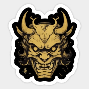 Hannya ( Gold Version ) Sticker